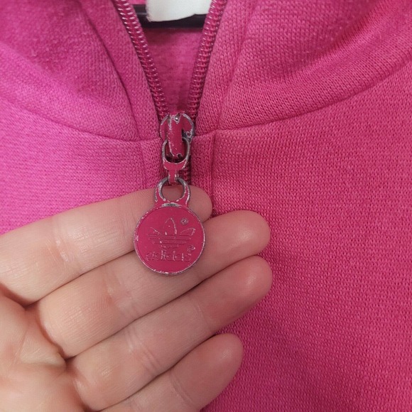 Vintage Adidas & French Navy Pink Sweatshirt & Jogger Set Womans Size Large - Picture 6 of 11